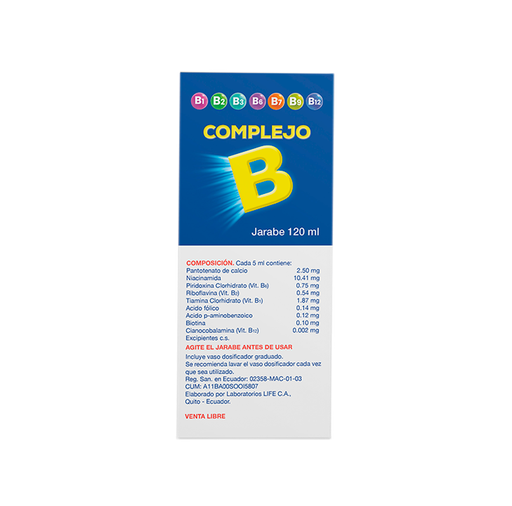 COMPLEJO B JARABE 120ML LIFE