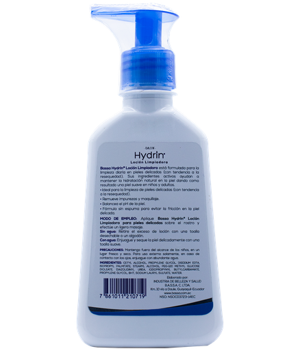 LOCION BASSA HYDRIN LIMPIADORA CORP-FACx300ML 