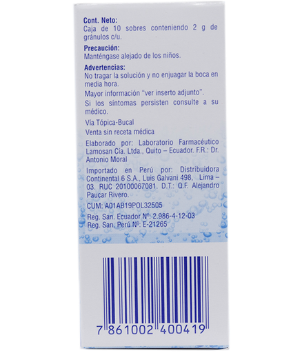 BOROSAN GRANULOS SOLUCION ORAL 78700MG