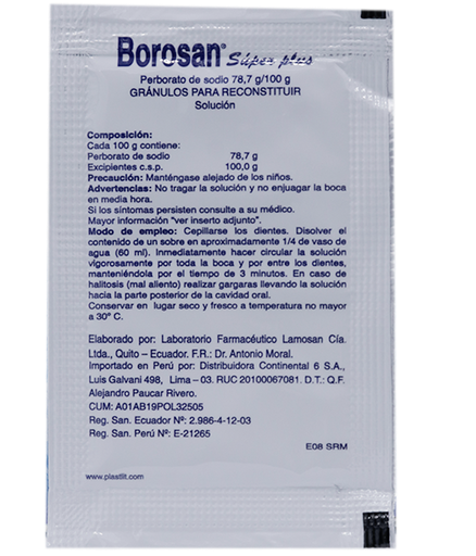 BOROSAN GRANULOS SOLUCION ORAL 78700MG