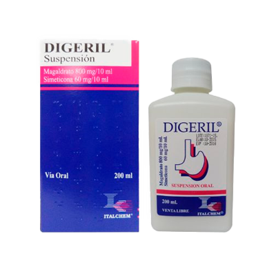 DIGERIL SUSPENSION ORAL 800/60MG/10ML 200ML 
