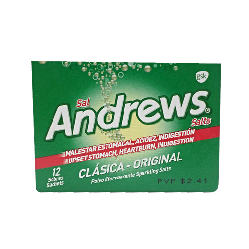 SAL ANDREWS CLASICA POLVO EFERVESCENTE SOLUCION ORAL 2180/882.5MG