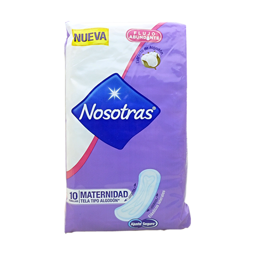TOALLA NOSOTRAS MATERNIDADx10 