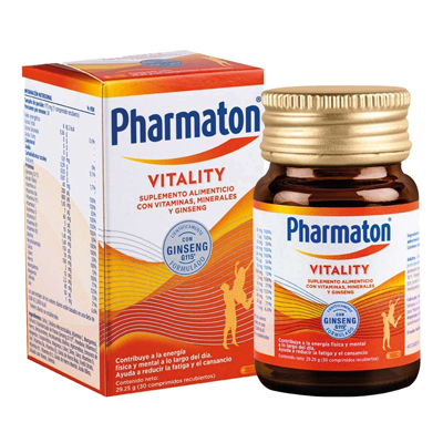 PHARMATON VITALITY COMPRIMIDO