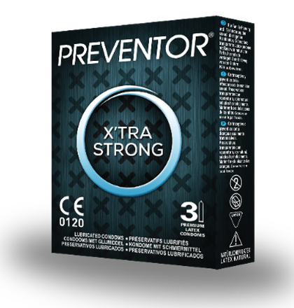 PRESERVATIVO PREVENTOR XTRA STRONG CAJAx3