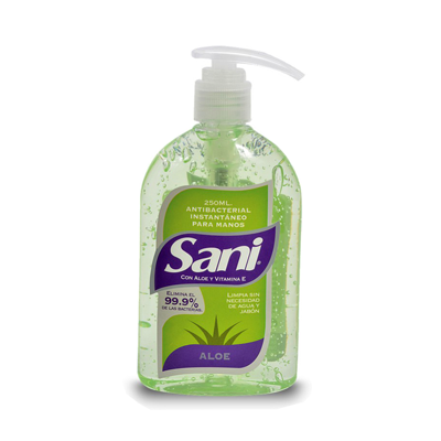 DESINFEC SANI ALOE PARA MANOS 250ML