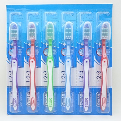 CEPILLO ORAL-B 1-2-3 MEDIO