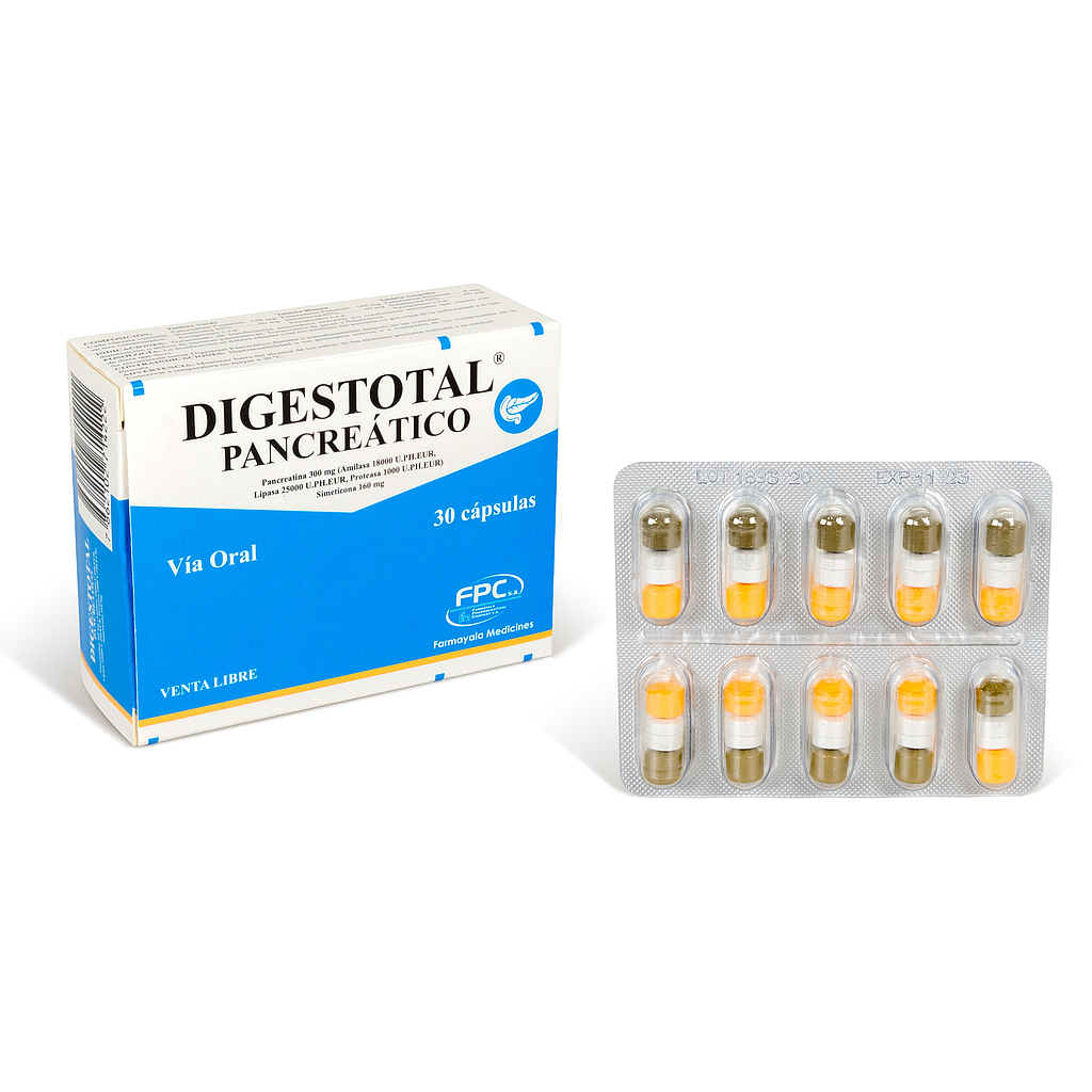 DIGESTOTAL PANCREATICO CAPSULA 300/160MG
