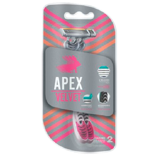 AFEITADORA APEX VELVET 4-HOJAS 2