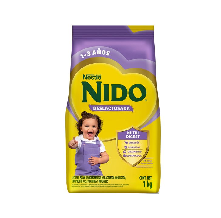 LECHE NIDO 1+ DESLACTOSADA FDAx1KG