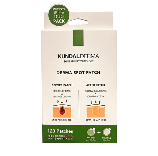 PARCHE PARA ESPINILLA KUNDAL DERMA DUOPACK 