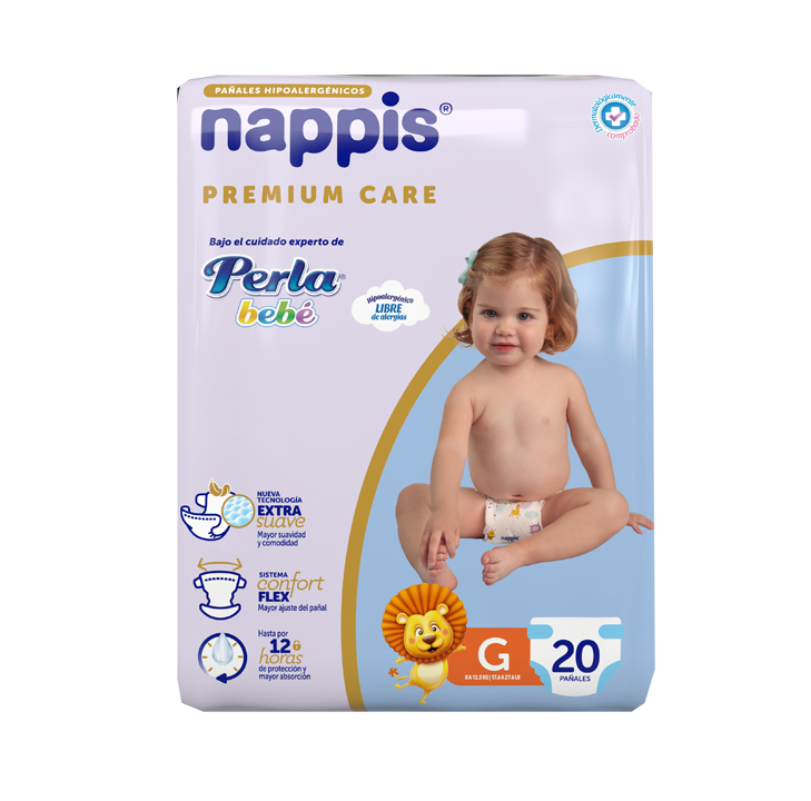 PAÑAL NAPPIS PREMIUM CARE Gx20